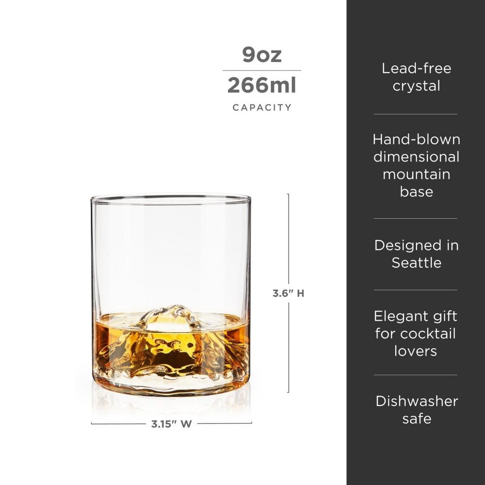 
                      
                        Viski Mountain Crystal Tumblers, Set of 2 - lily & onyx
                      
                    