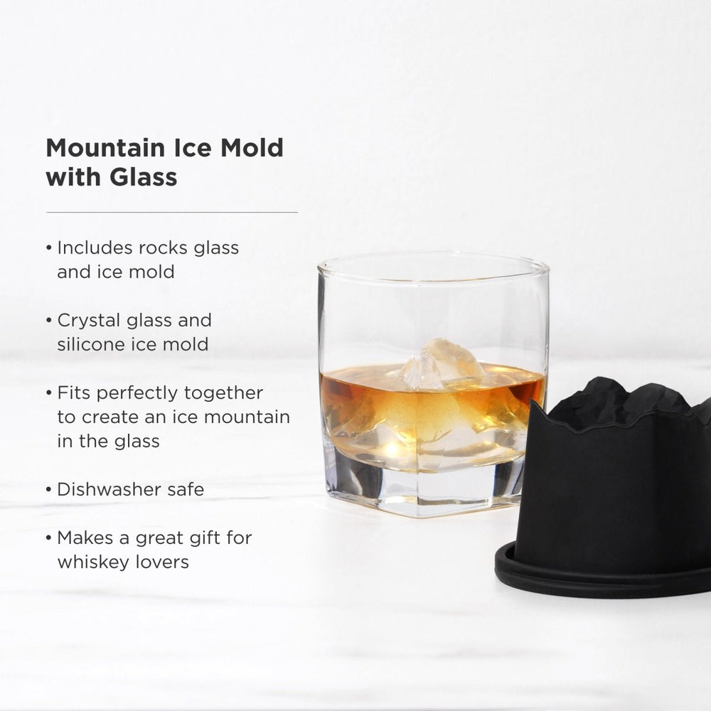 
                      
                        Viski Mountain Ice Mold with Glass Set - lily & onyx
                      
                    