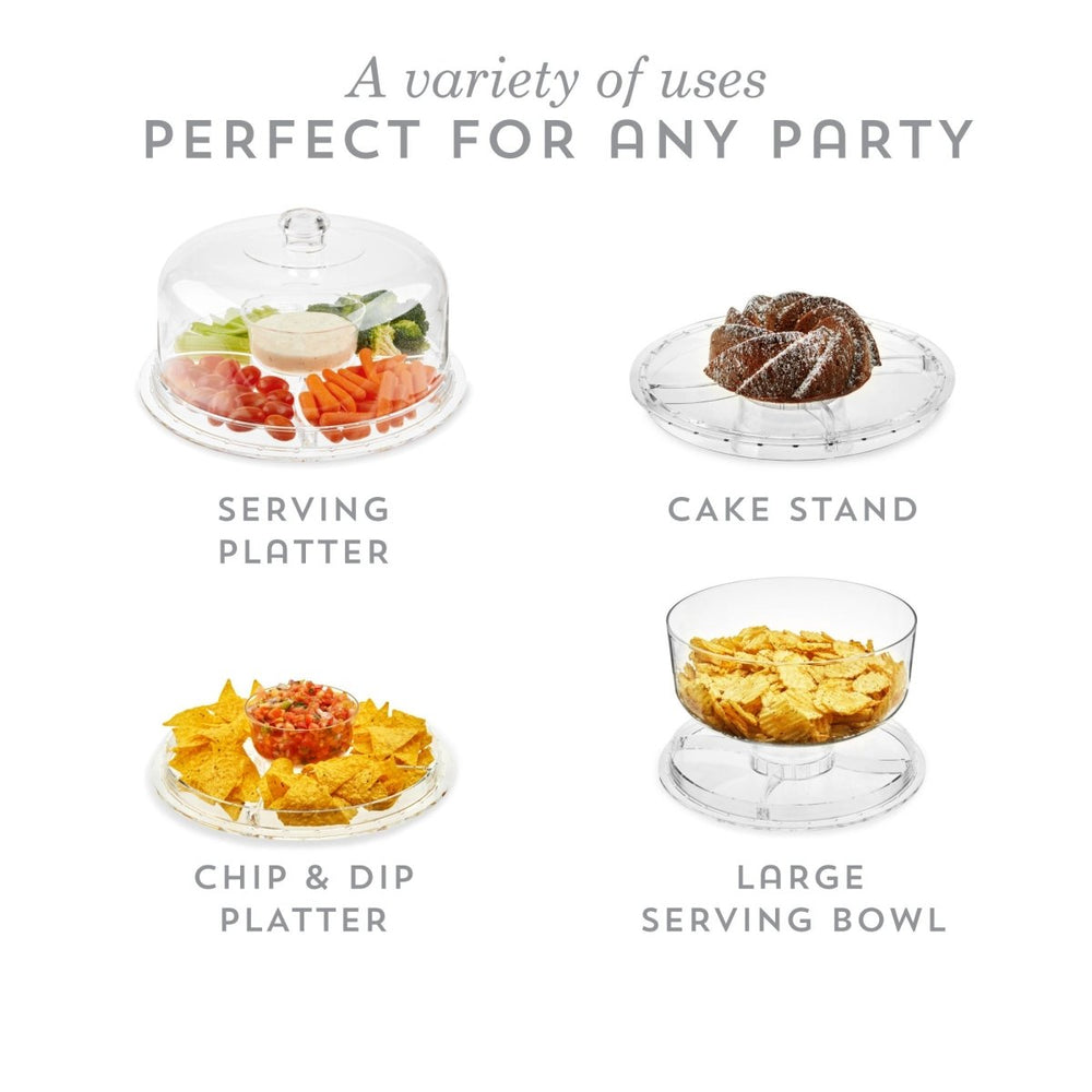 
                      
                        Twine Living Multi - Functional Acrylic Server with Bundt Cake Mold - lily & onyx
                      
                    