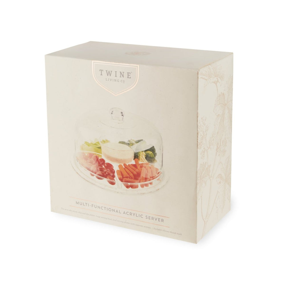 
                      
                        Twine Living Multi - Functional Acrylic Server with Bundt Cake Mold - lily & onyx
                      
                    