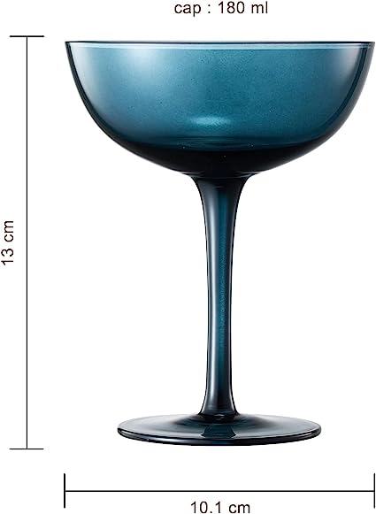 
                      
                        The Wine Savant Muted Colored 7oz Mouth - Blown Coupe Glasses, Set of 6 - lily & onyx
                      
                    