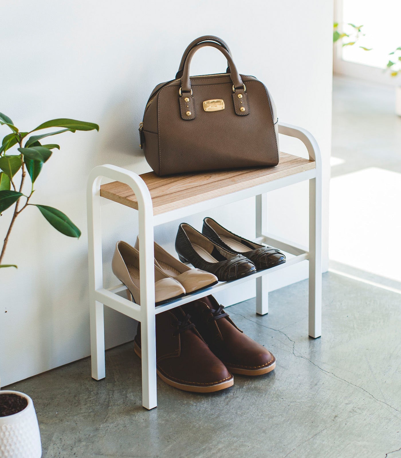 Shoe Organizer & Bench, 18" H