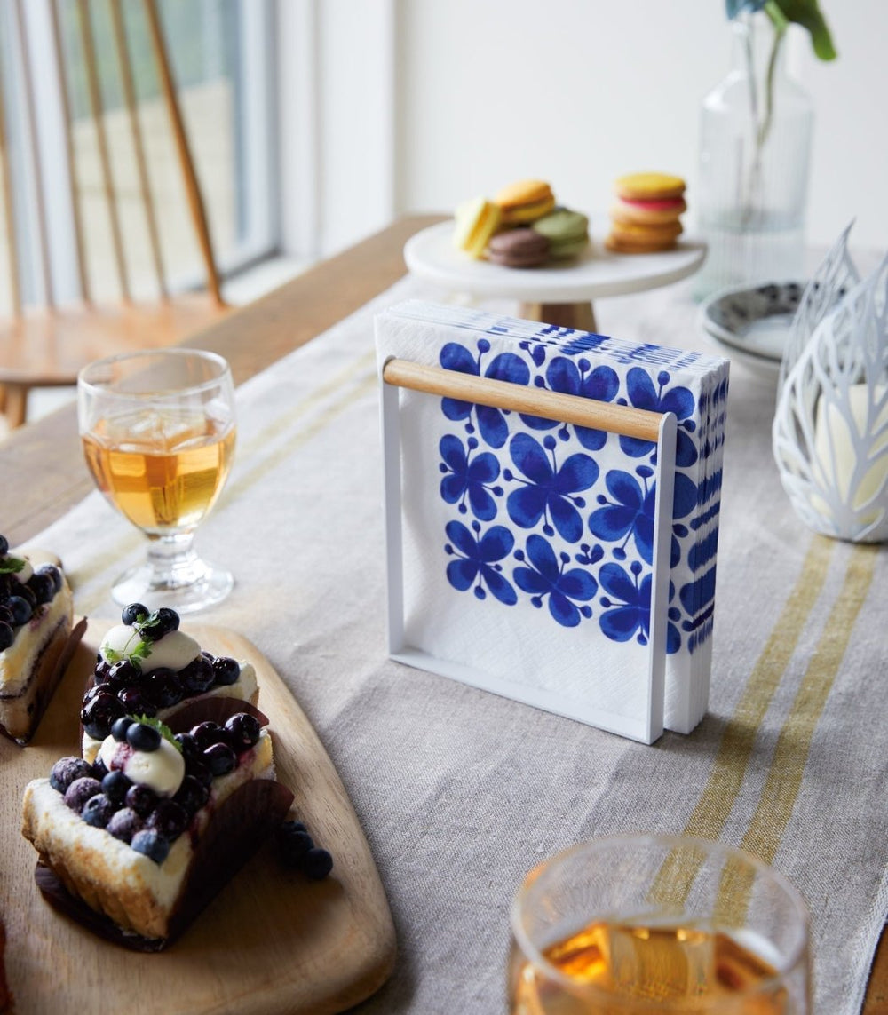 Yamazaki Home Napkin Holder - Steel + Wood - lily & onyx