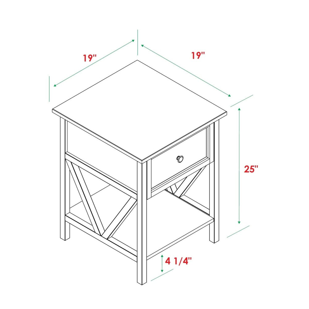 
                      
                        Walker Edison Natalee Wood Nightstand / Side Table - lily & onyx
                      
                    