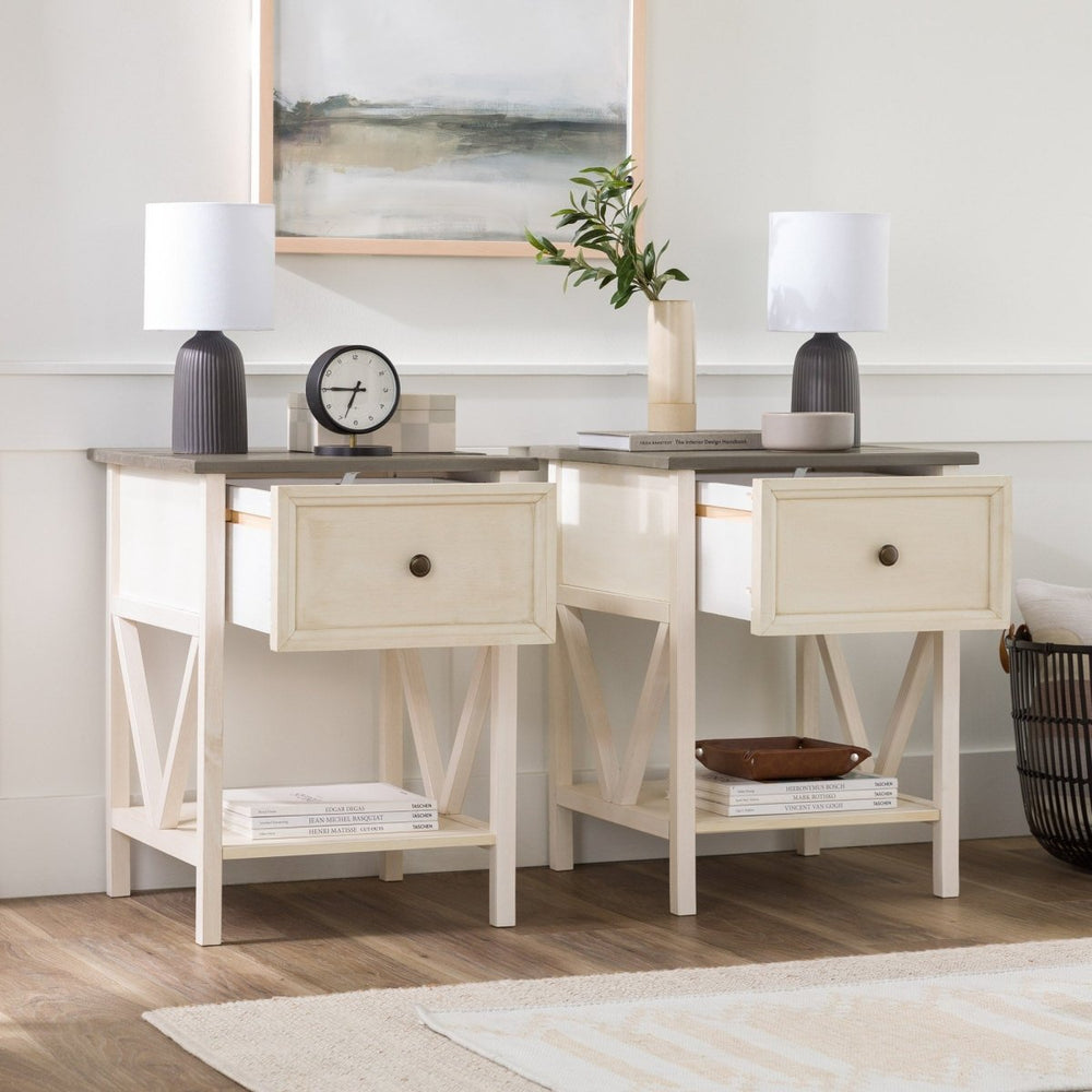 
                      
                        Walker Edison Natalee Wood Nightstand / Side Table, Set of 2 - lily & onyx
                      
                    