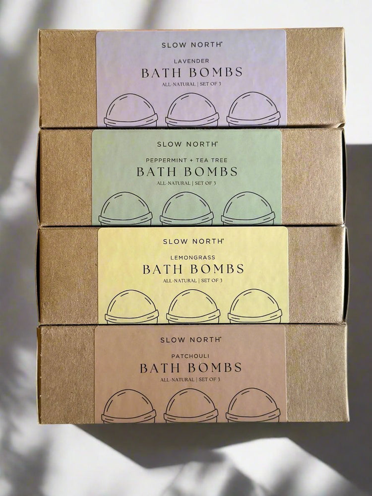
                      
                        Slow North Natural Bath Bomb Set - Lemongrass, Set of 3 - lily & onyx
                      
                    