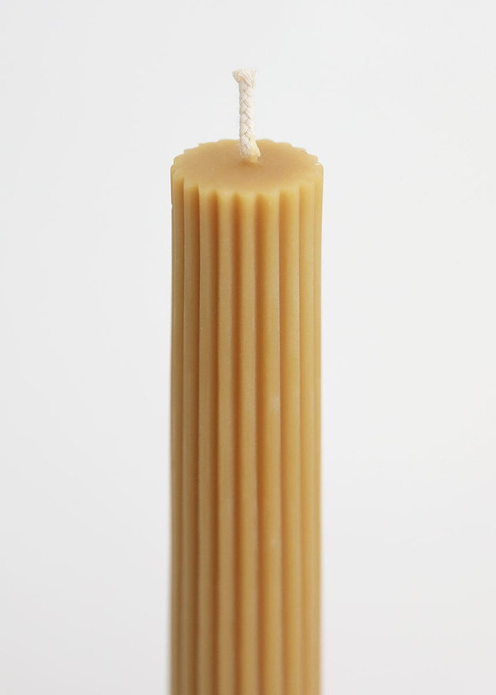 
                      
                        Afloral Natural Beeswax Fluted Pillar Candle - 13.5" - lily & onyx
                      
                    