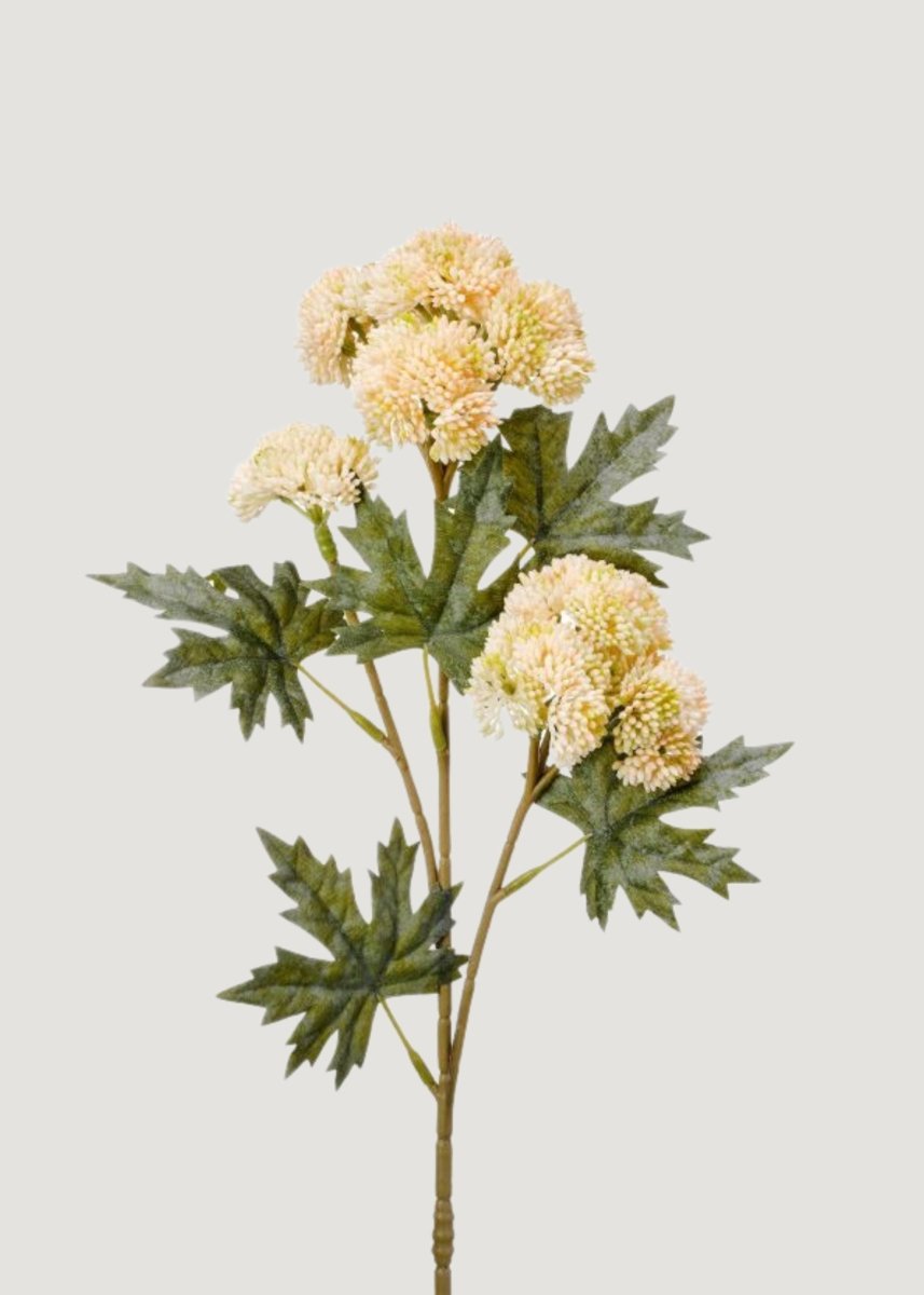 Afloral Natural Touch Fake Sedum Succulent Branch in Cream - 28" - lily & onyx
