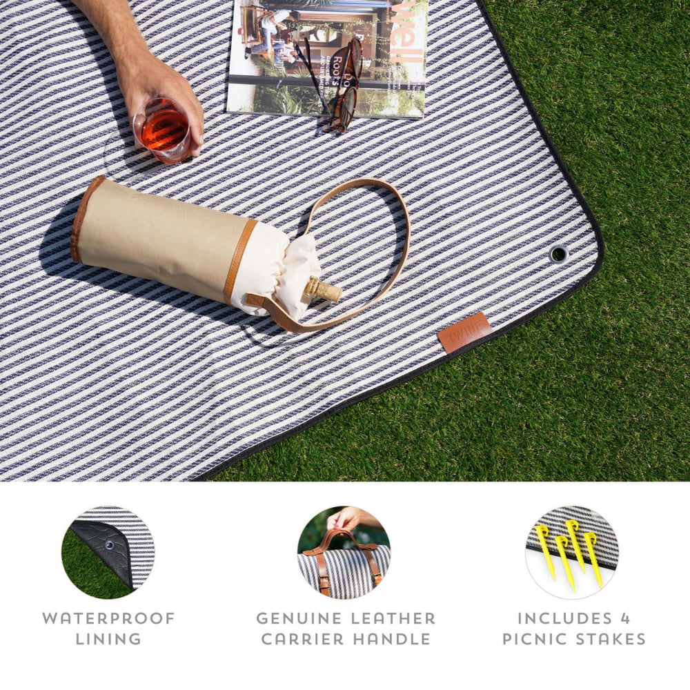 
                      
                        Twine Living Nautical Pinstripe Picnic Blanket Set - lily & onyx
                      
                    