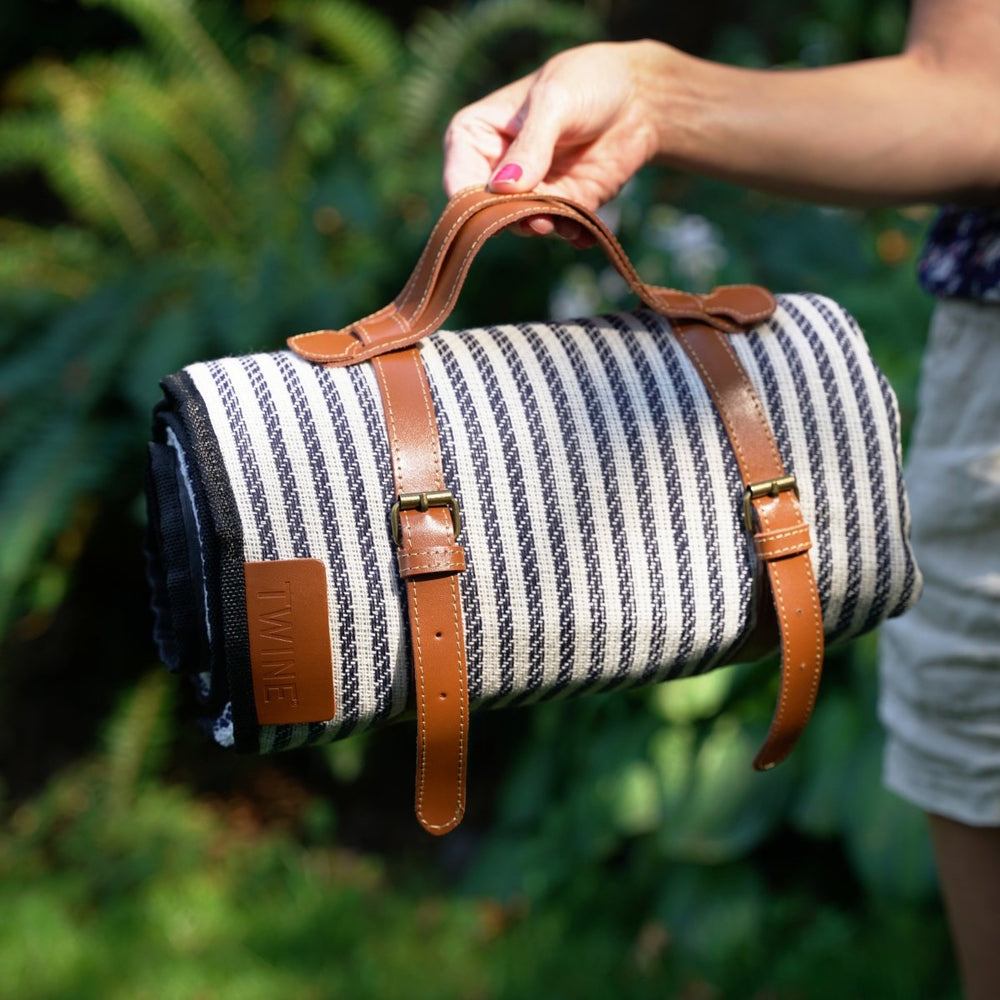 
                      
                        Twine Living Nautical Pinstripe Picnic Blanket Set - lily & onyx
                      
                    