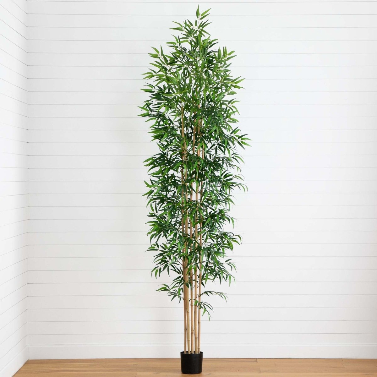Nearly Natural 10’ Artificial Bamboo Tree with Real Bamboo Trunks