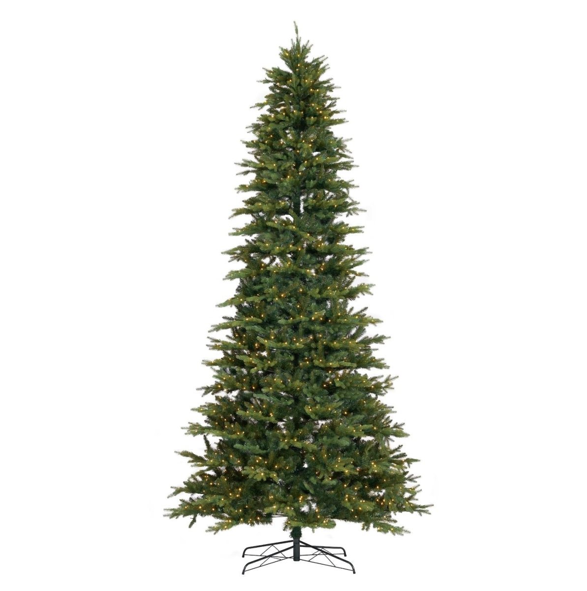 Nearly Natural 11' Belgium Fir Artificial Christmas Tree - 1250 LED Lights, 4222 Branches