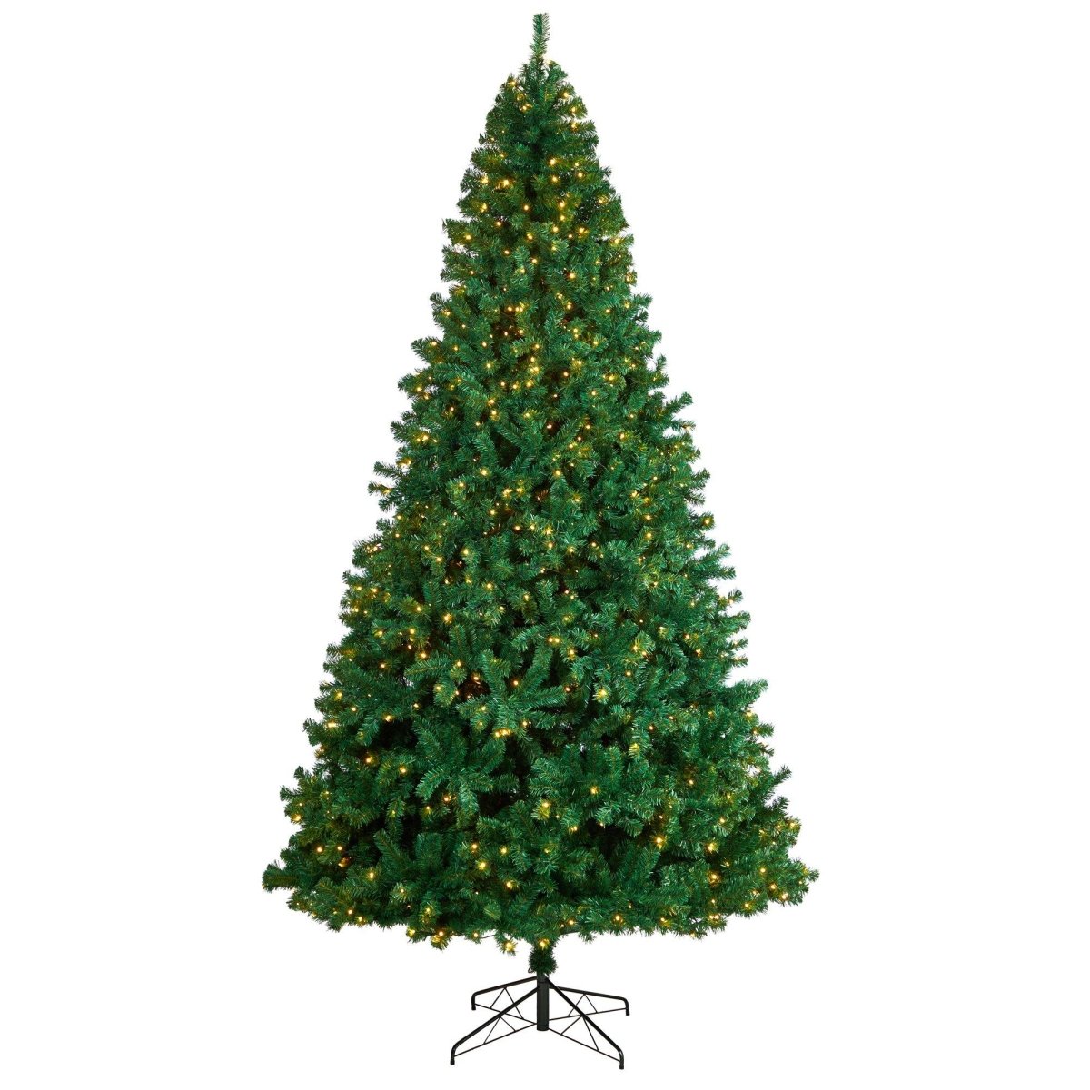 Nearly Natural 11' Northern Tip Artificial Christmas Tree with 1000 Clear LED Lights and 2720 Bendable Branches