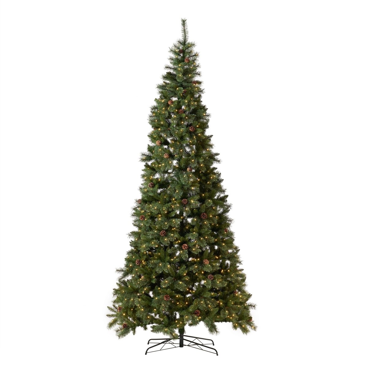 Nearly Natural 11ft White Mountain Pine Artificial Christmas Tree - 1050 LED Lights