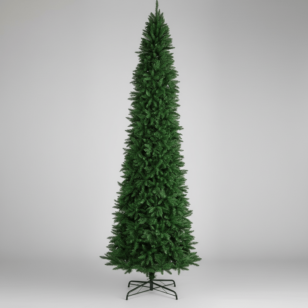 Nearly Natural 12' Slim Mountain Pine Artificial Christmas Tree - 3235 Branches