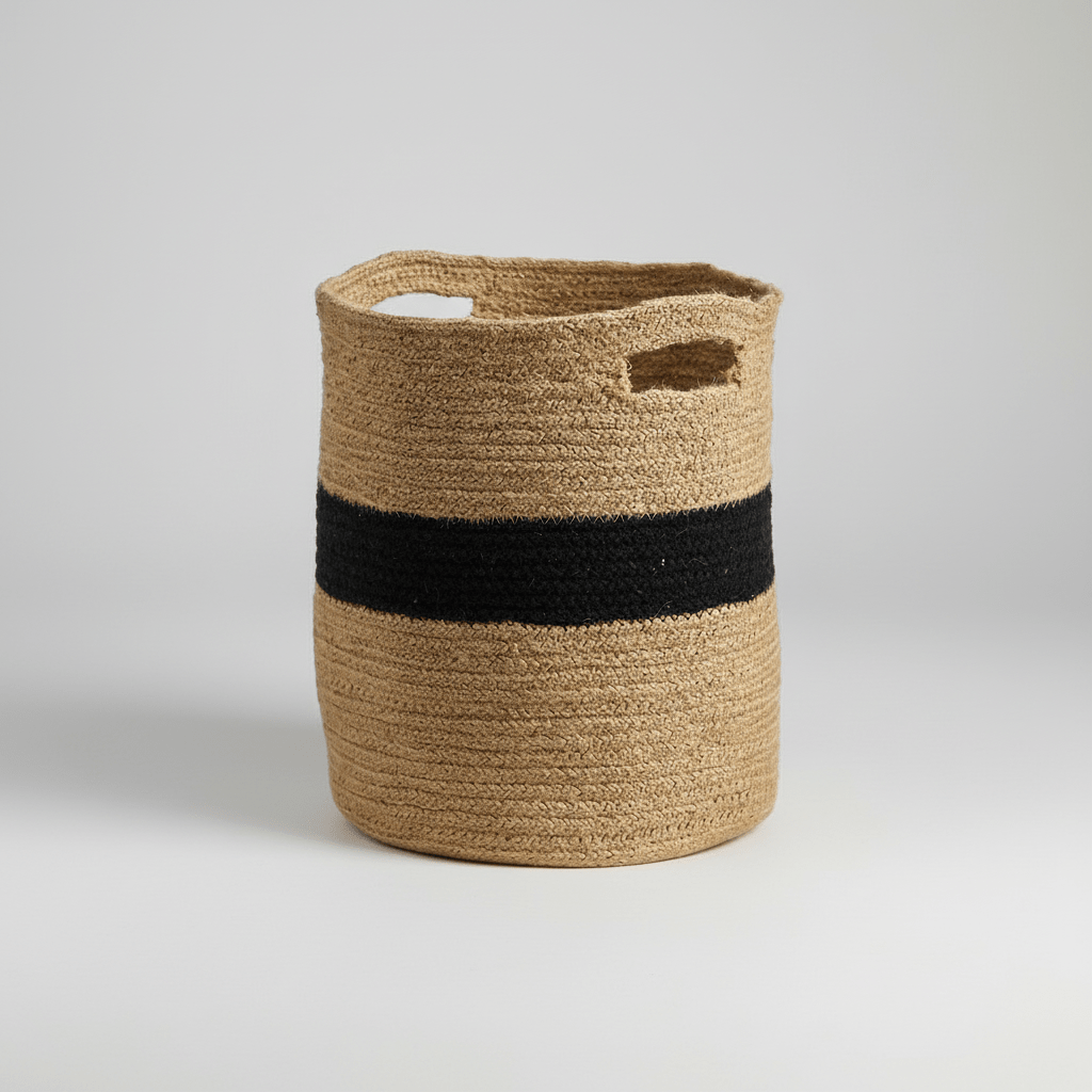 Nearly Natural 13.5” Handmade Natural Cotton Planter