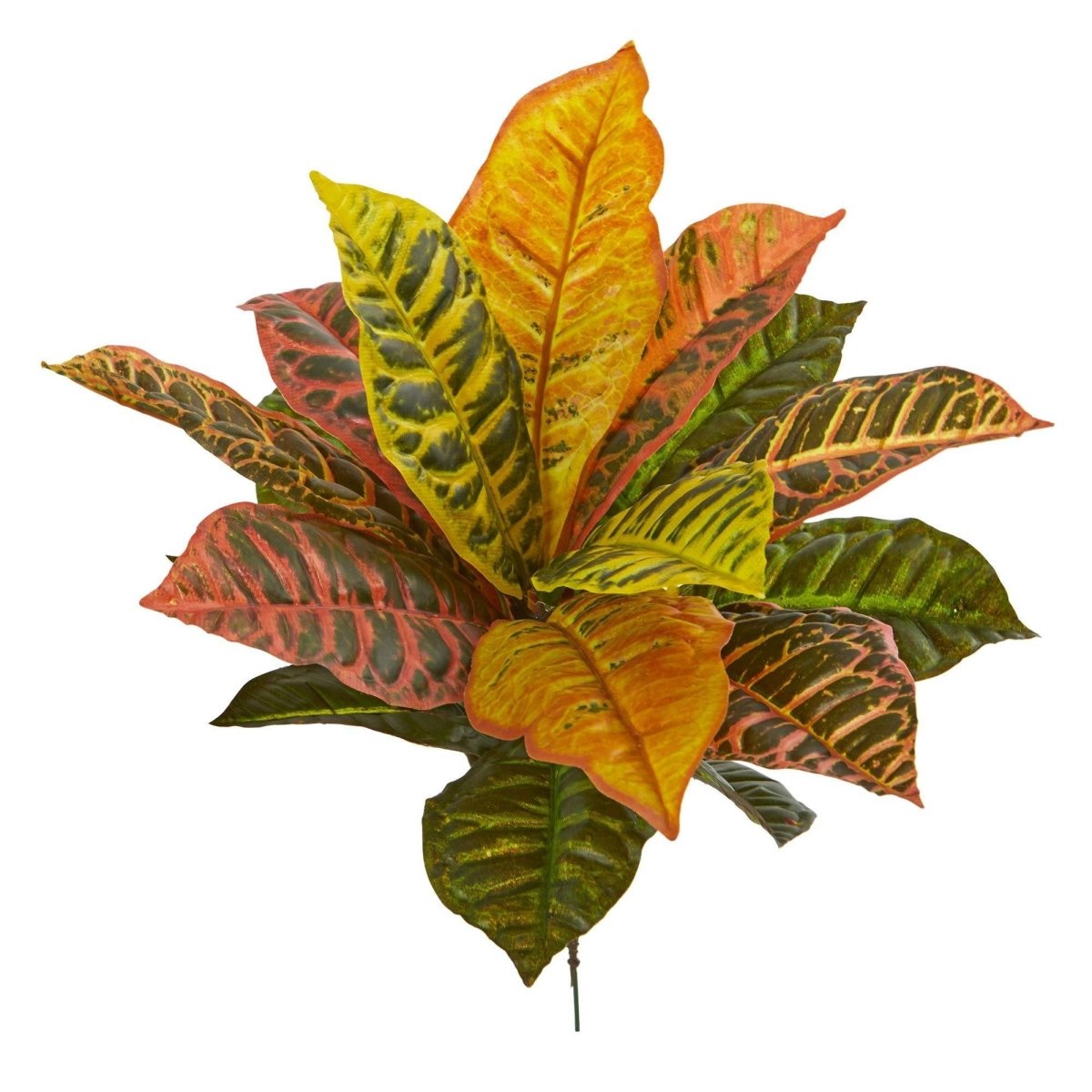 Nearly Natural 17” Garden Croton Artificial Plant (Real Touch) (Set of 6)