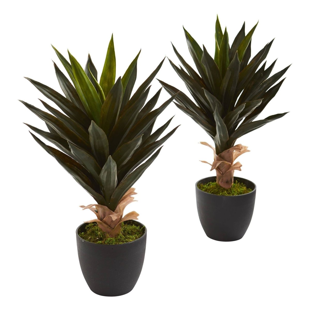 Nearly Natural 20" Agave Artificial Plant, Set of 2