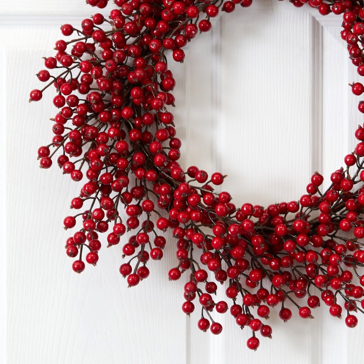 Nearly Natural 22” Berry Holiday Wreath