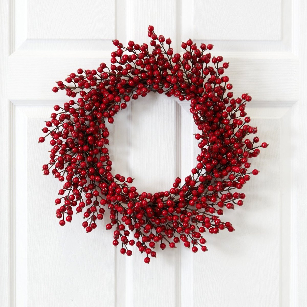 Nearly Natural 22” Berry Holiday Wreath