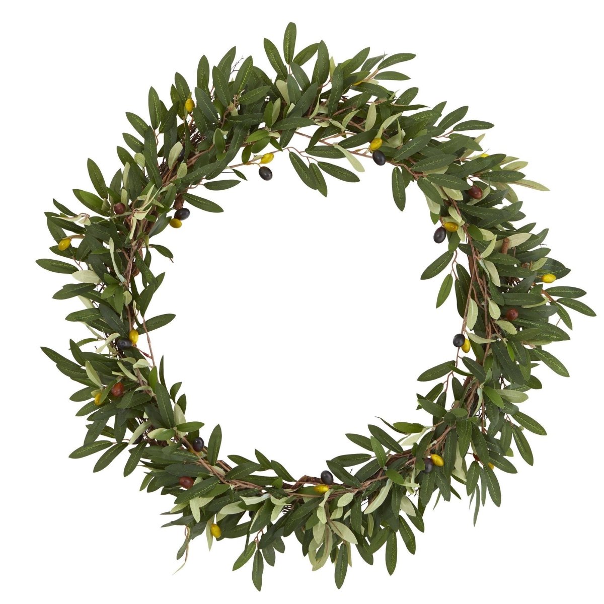 Nearly Natural 23” Olive Artificial Wreath