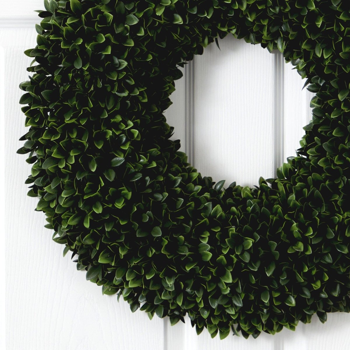 Nearly Natural 24” Boxwood Artificial Wreath