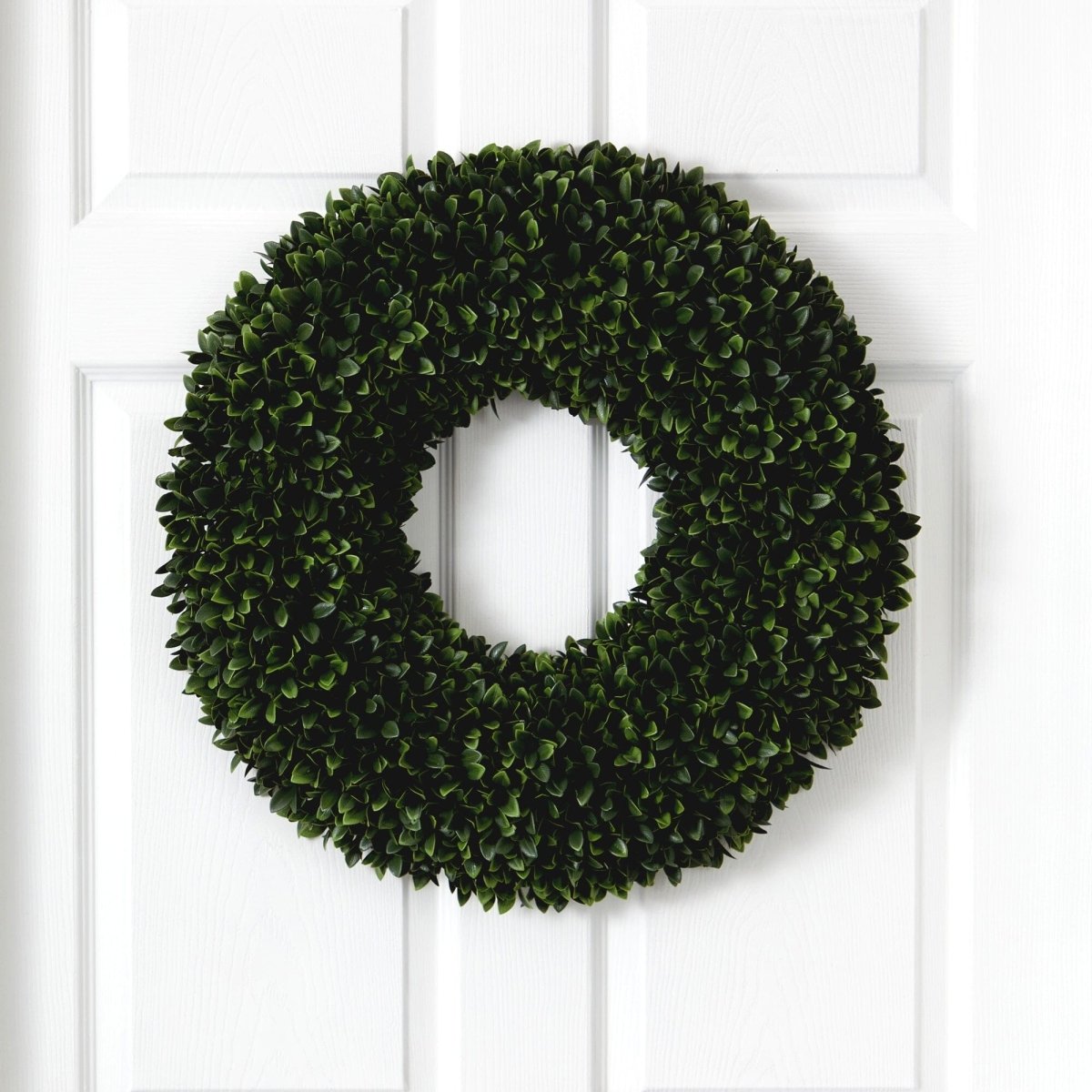 Nearly Natural 24” Boxwood Artificial Wreath