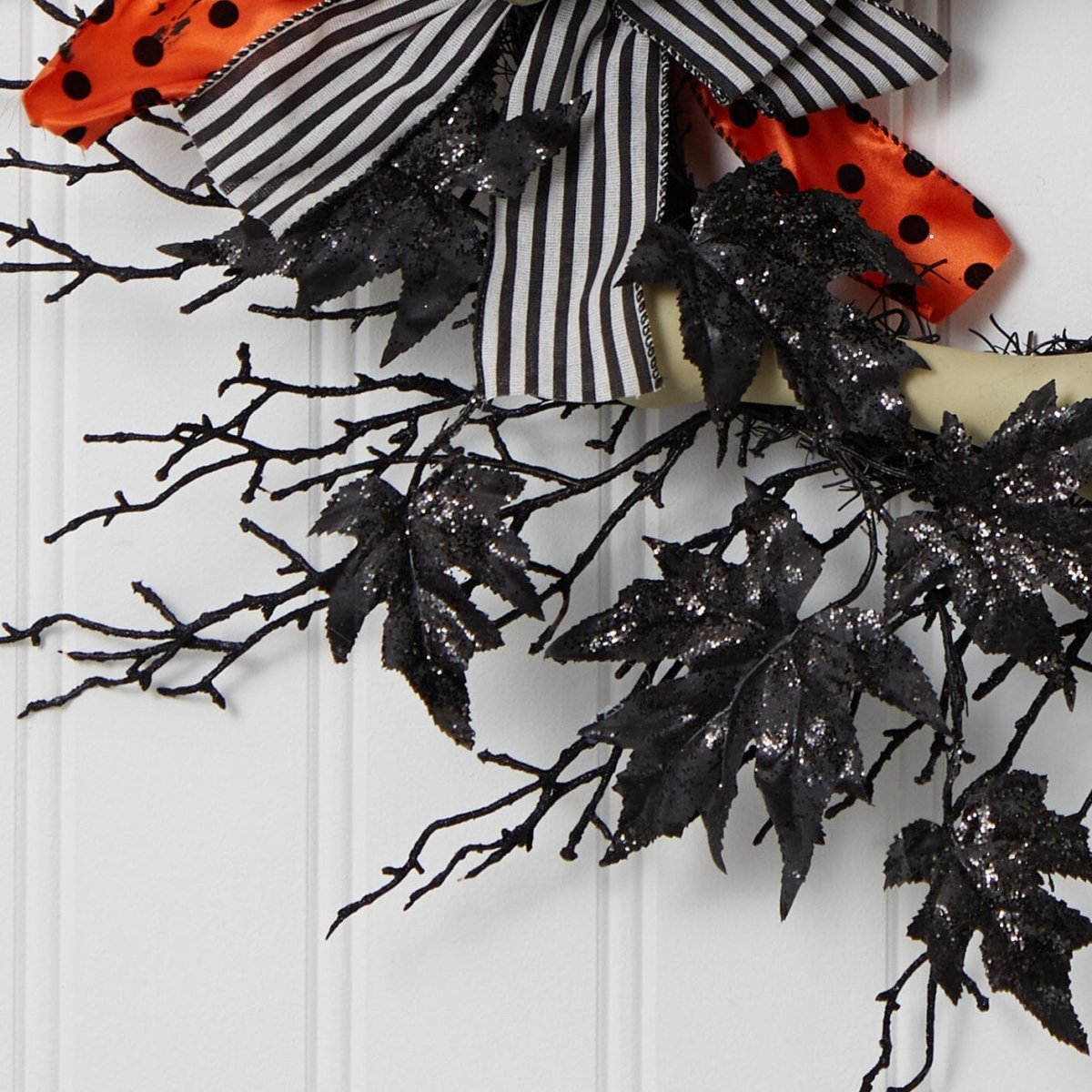 Nearly Natural 26" Halloween Dapper Skeleton Wreath