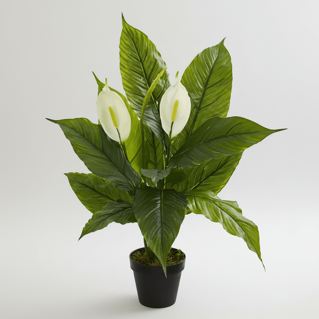 Nearly Natural 26" Real Touch Peace Lily Artificial Plant - White Blooms