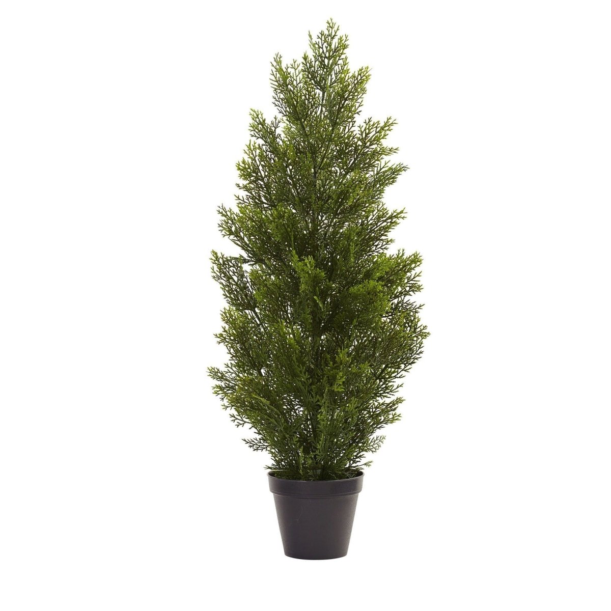 Nearly Natural 3' Artificial Cedar Pine Tree - Indoor/Outdoor Mini Evergreen