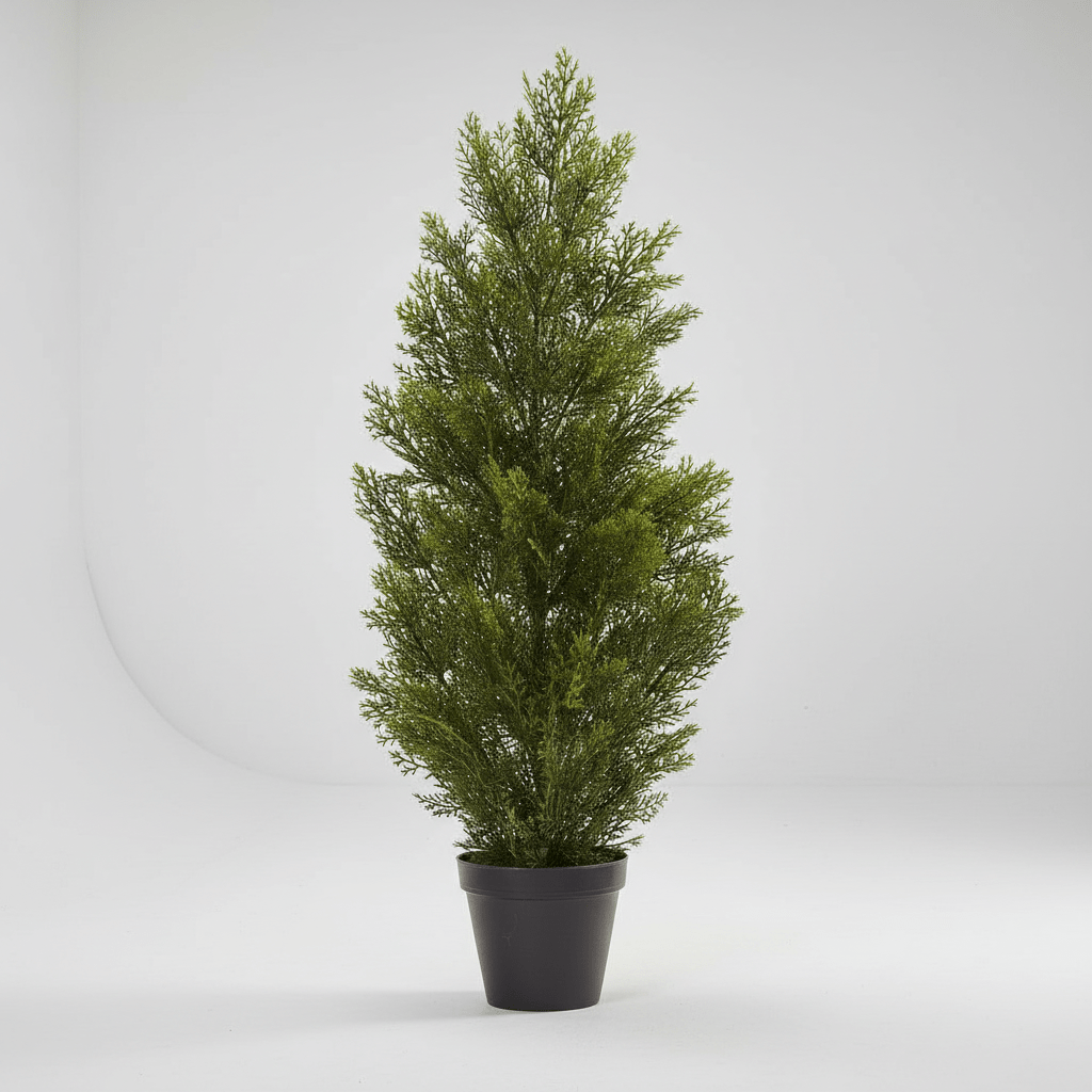 Nearly Natural 3' Artificial Cedar Pine Tree - Indoor/Outdoor Mini Evergreen