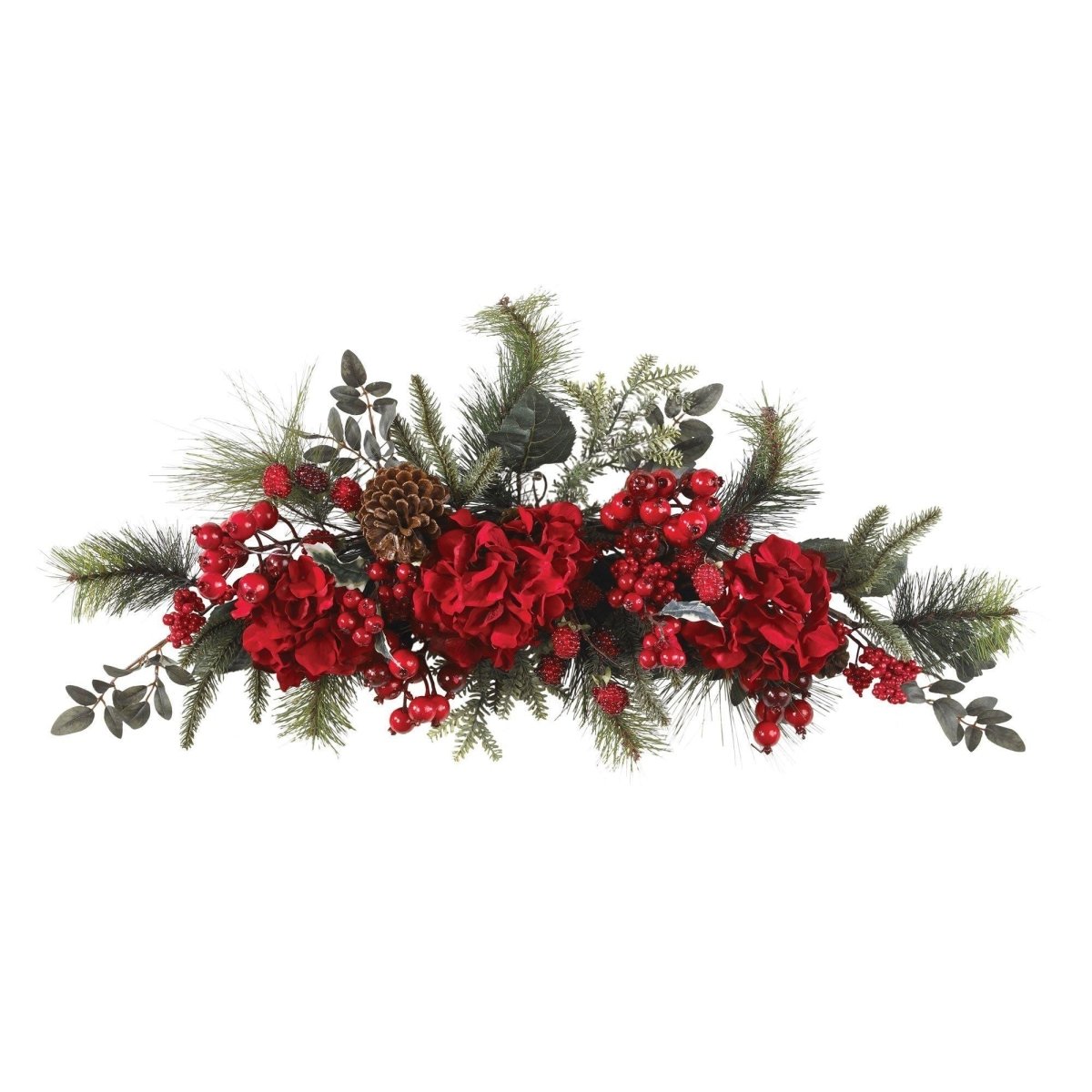 Nearly Natural 30" Holiday Hydrangea Swag Garland