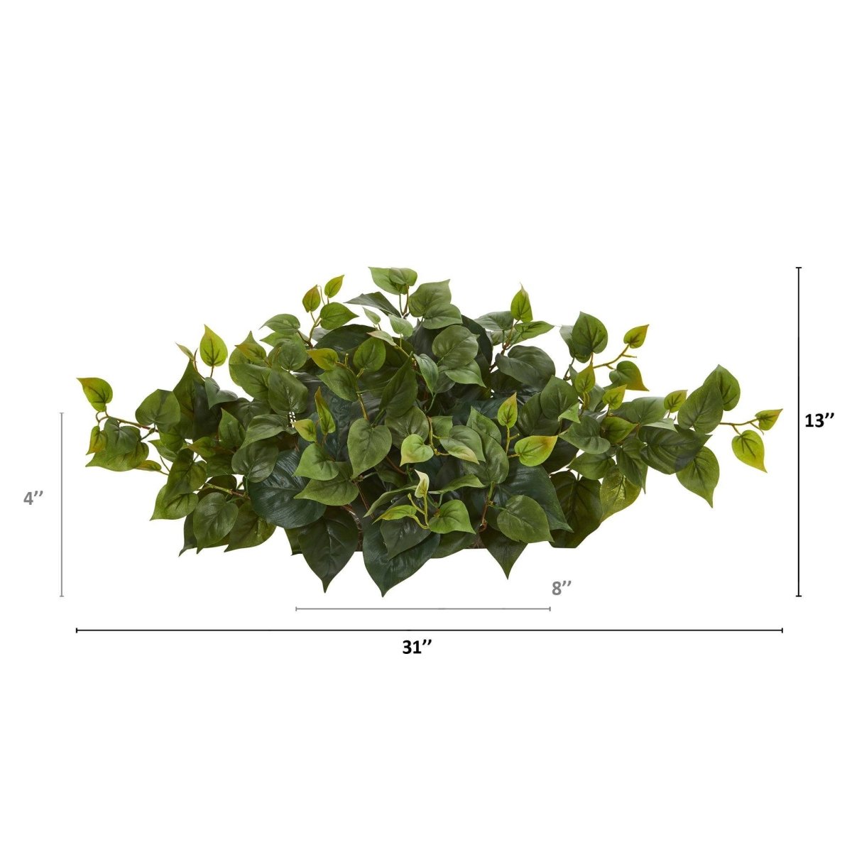 Nearly Natural 31” Philodendron Artificial Ledge Plant