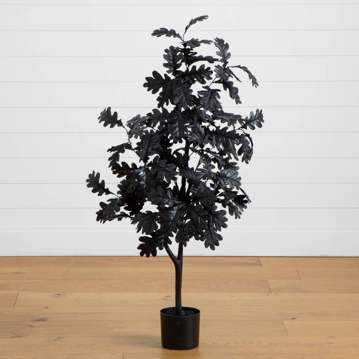 Nearly Natural 4' Artificial Black Oak Tree for Halloween
