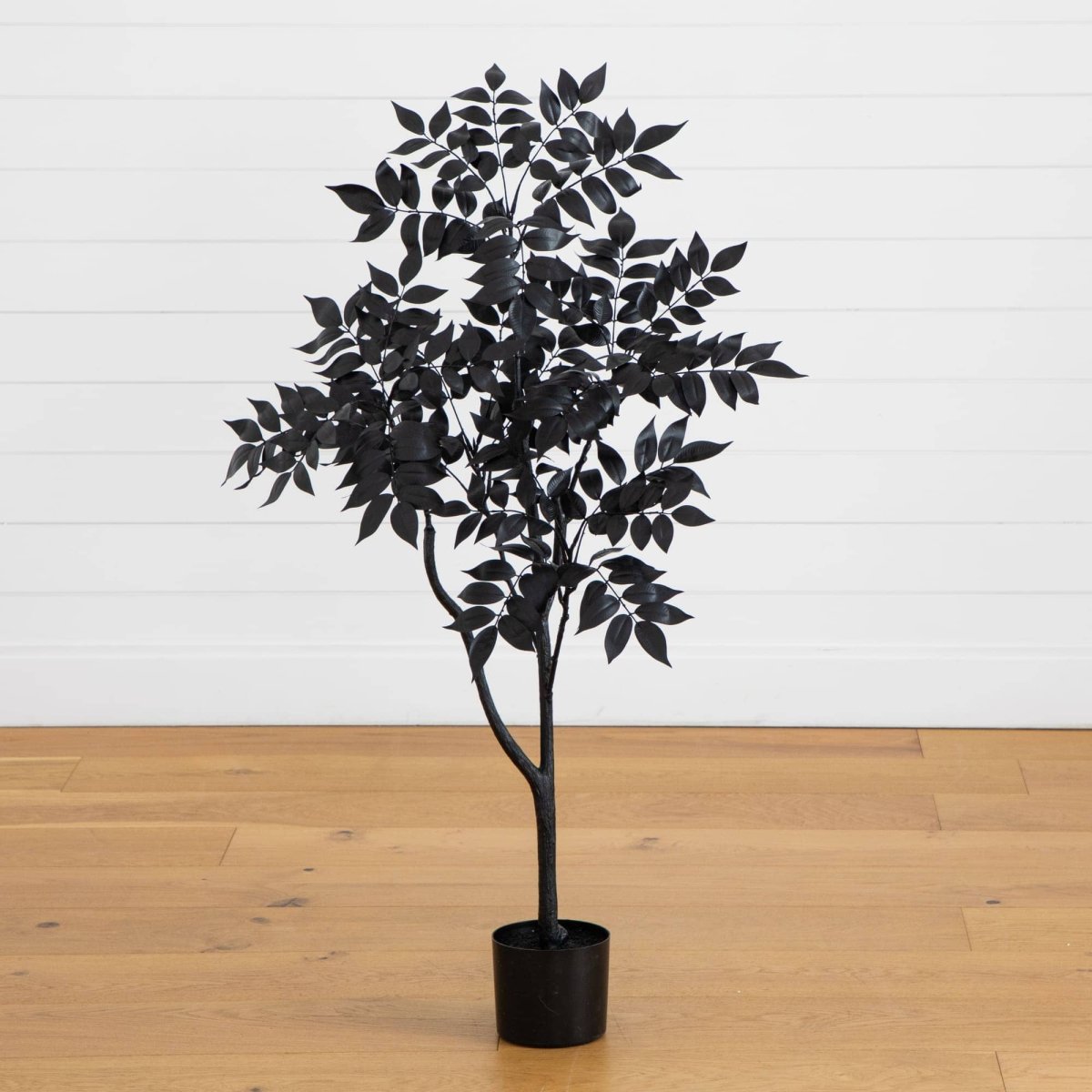 Nearly Natural 4' Artificial Black Sumac Tree for Halloween