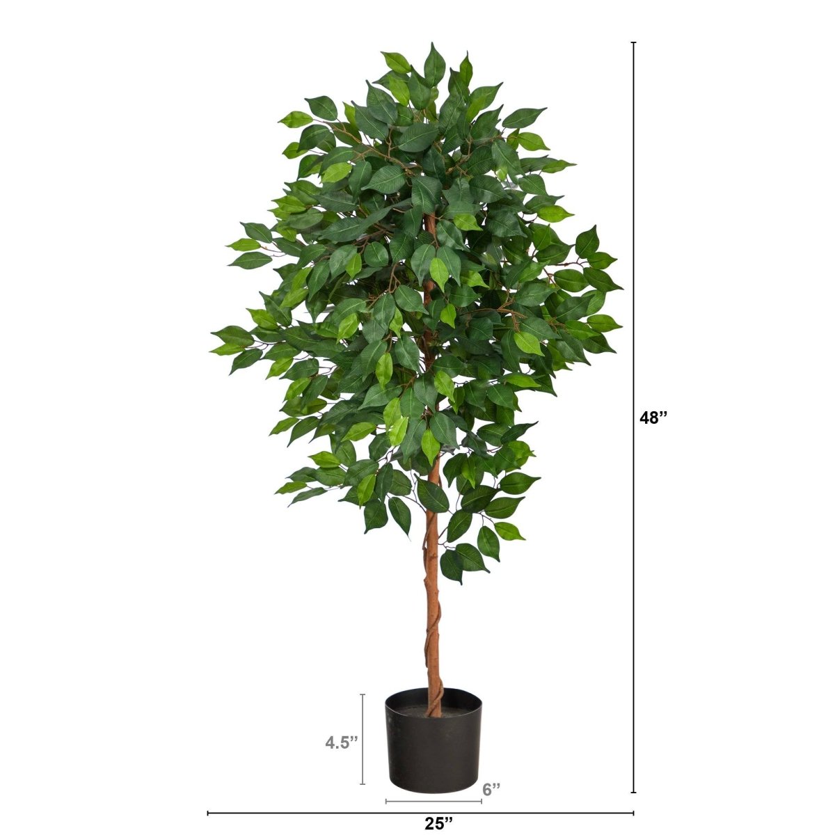 Nearly Natural 4’ Ficus Artificial Tree