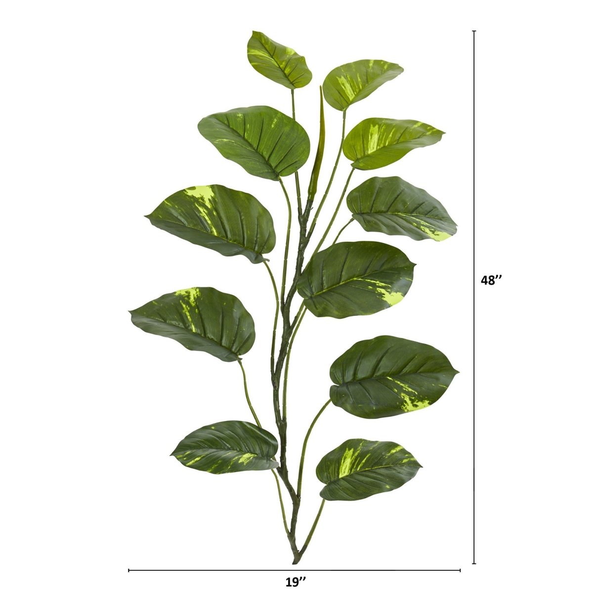 Nearly Natural 4' Large Leaf Pothos Artificial Vinning Plant (set of 4)