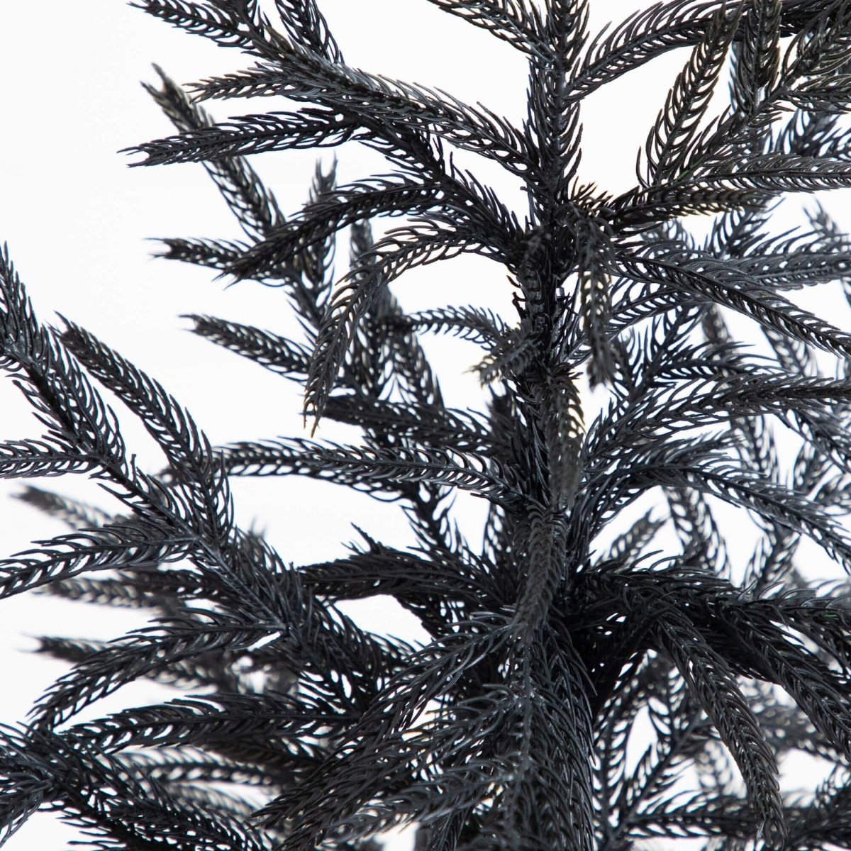 Nearly Natural 4' Real Touch Black Norfolk Pine Tree for Halloween & Christmas