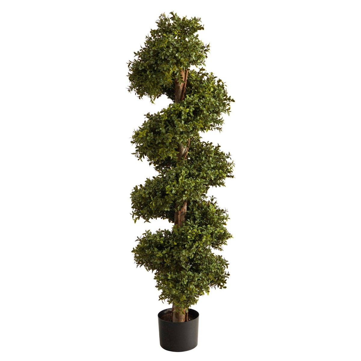 Nearly Natural 46" Boxwood Spiral Topiary Artificial Tree - Indoor/Outdoor