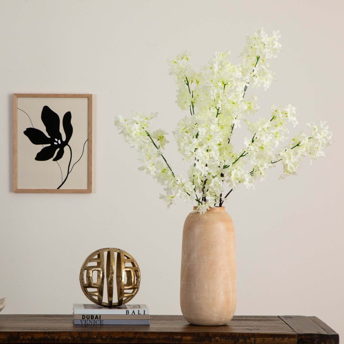 Nearly Natural 47" Artificial Cherry Blossom Flower - Set of 3