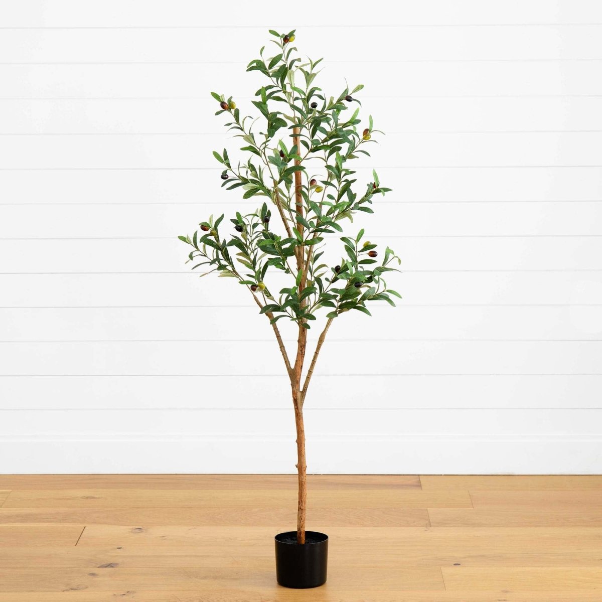 Nearly Natural 5’ Artificial Olive Tree with Natural Trunk