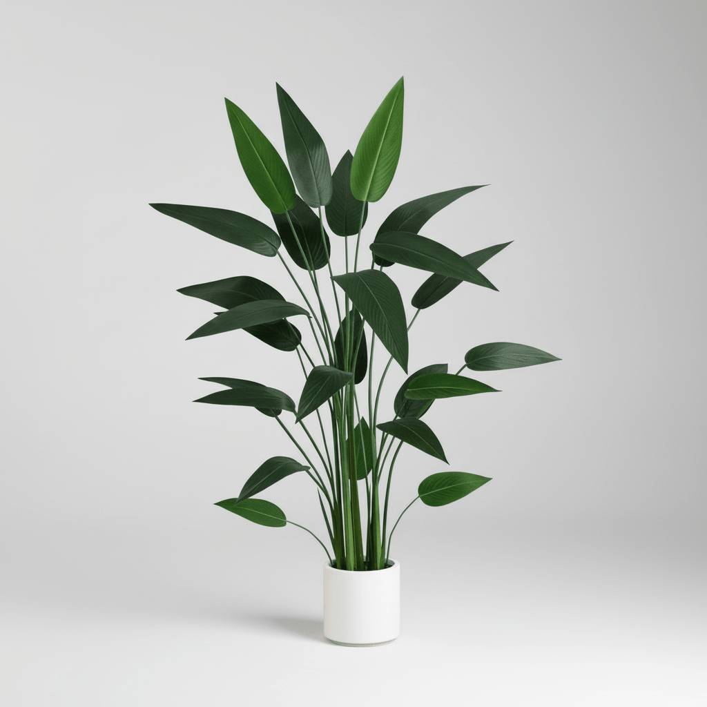 Nearly Natural 5' Artificial Sky Bird Tree in White Planter