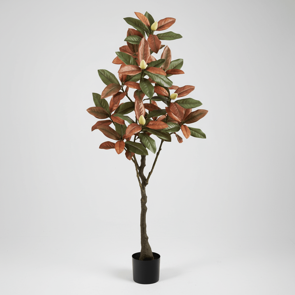 Nearly Natural 5’ Fall Magnolia Artificial Tree