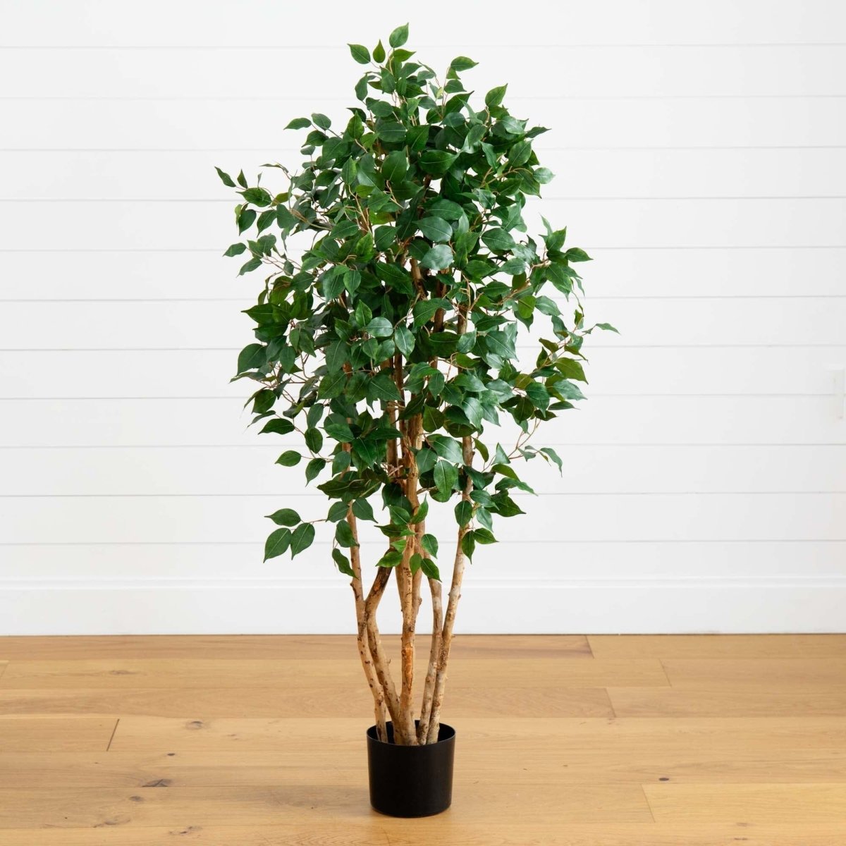 Nearly Natural 5' Ficus Bushy Silk Tree