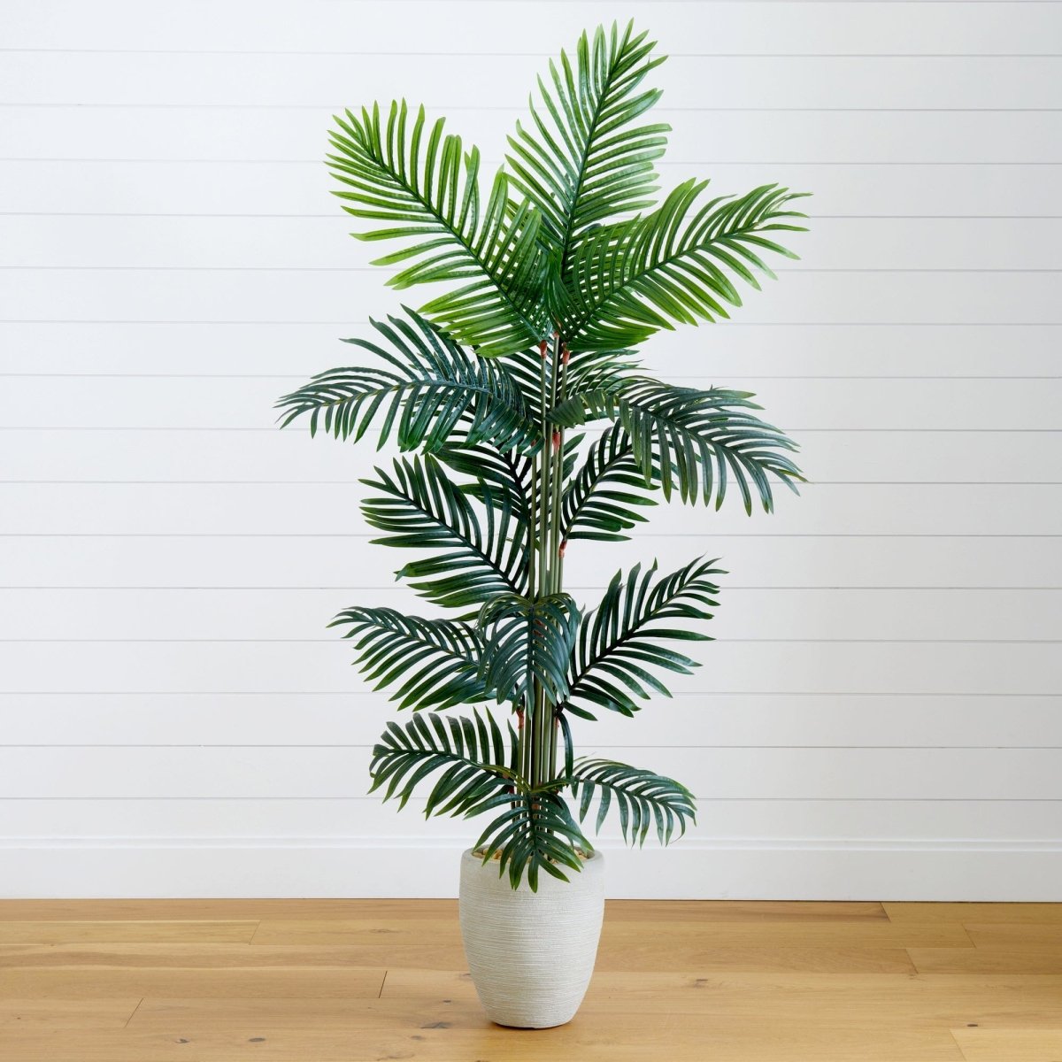 Nearly Natural 5’ Paradise Palm Artificial Tree in Sand Colored Planter