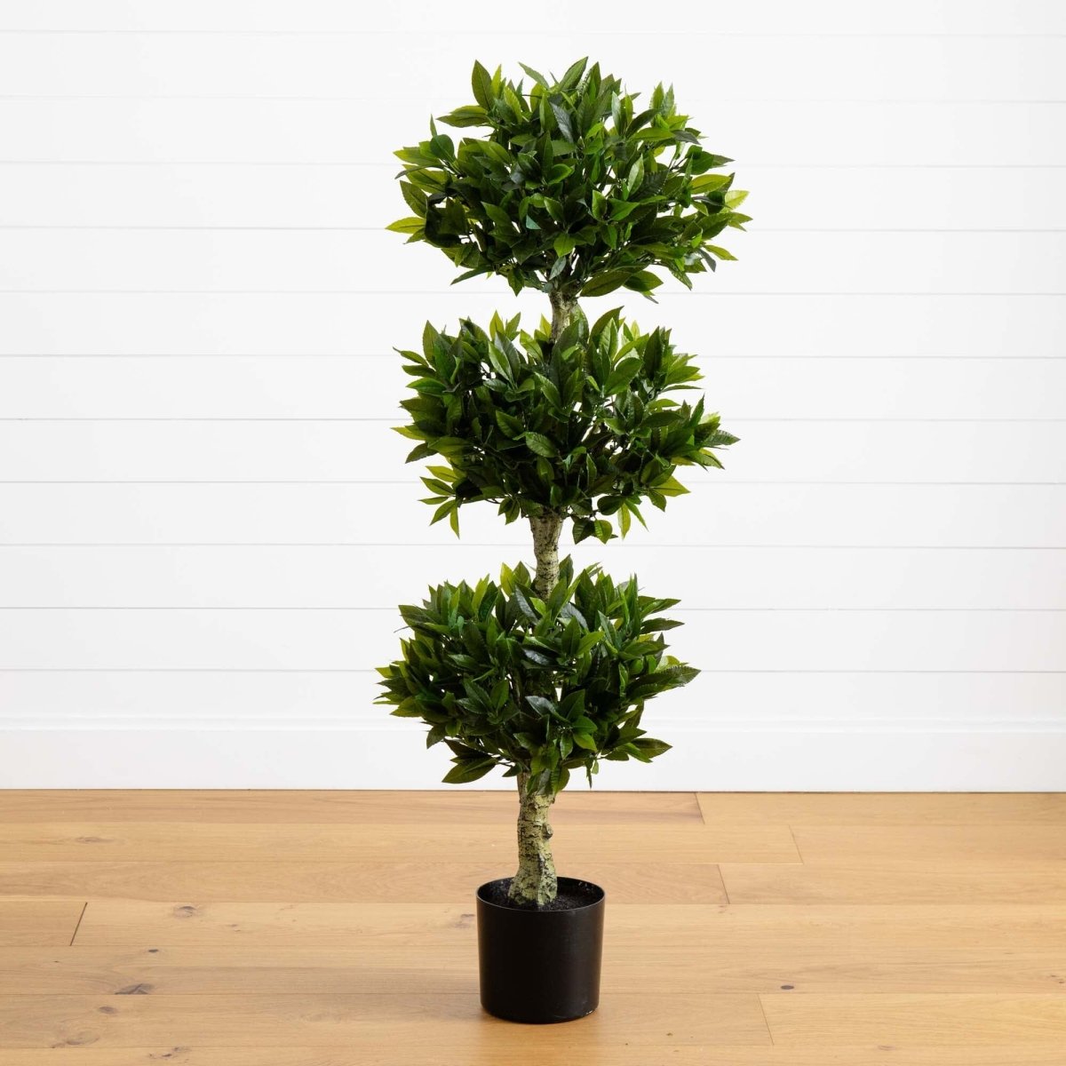 Nearly Natural 5' Triple Bay Leaf Topiary UV Resistant (Indoor/Outdoor)