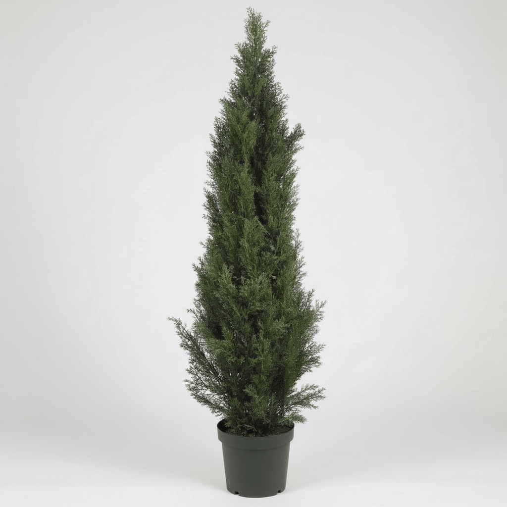 Nearly Natural 5ft Realistic Cedar Pine Tree - Indoor/Outdoor with Planter