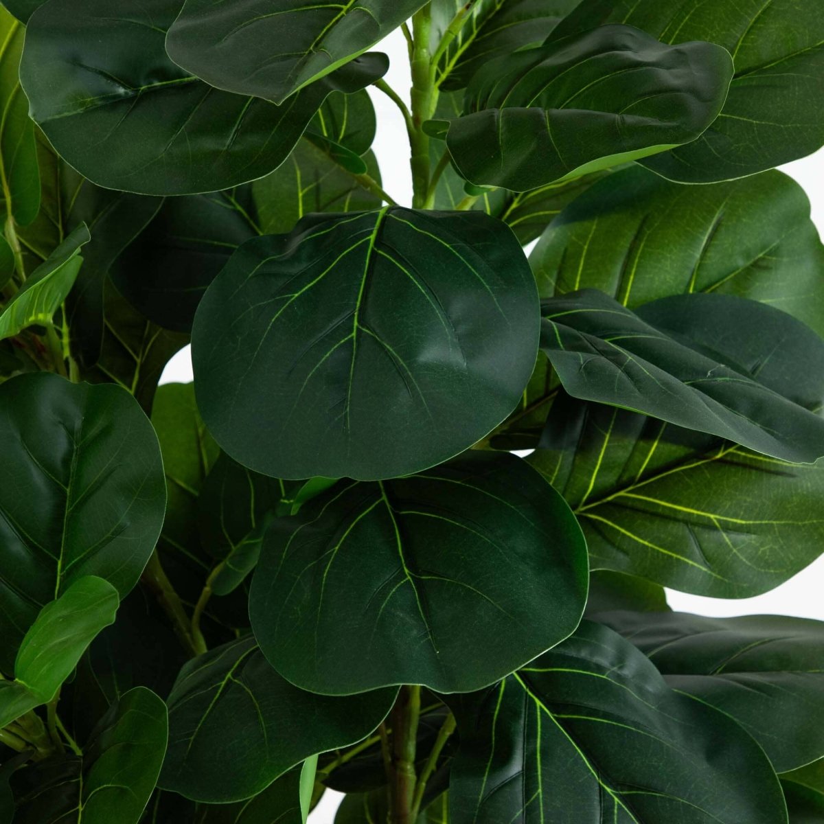 Nearly Natural 6’ Fiddle Leaf Fig Artificial Tree in Handmade Natural Jute and Cotton Planter