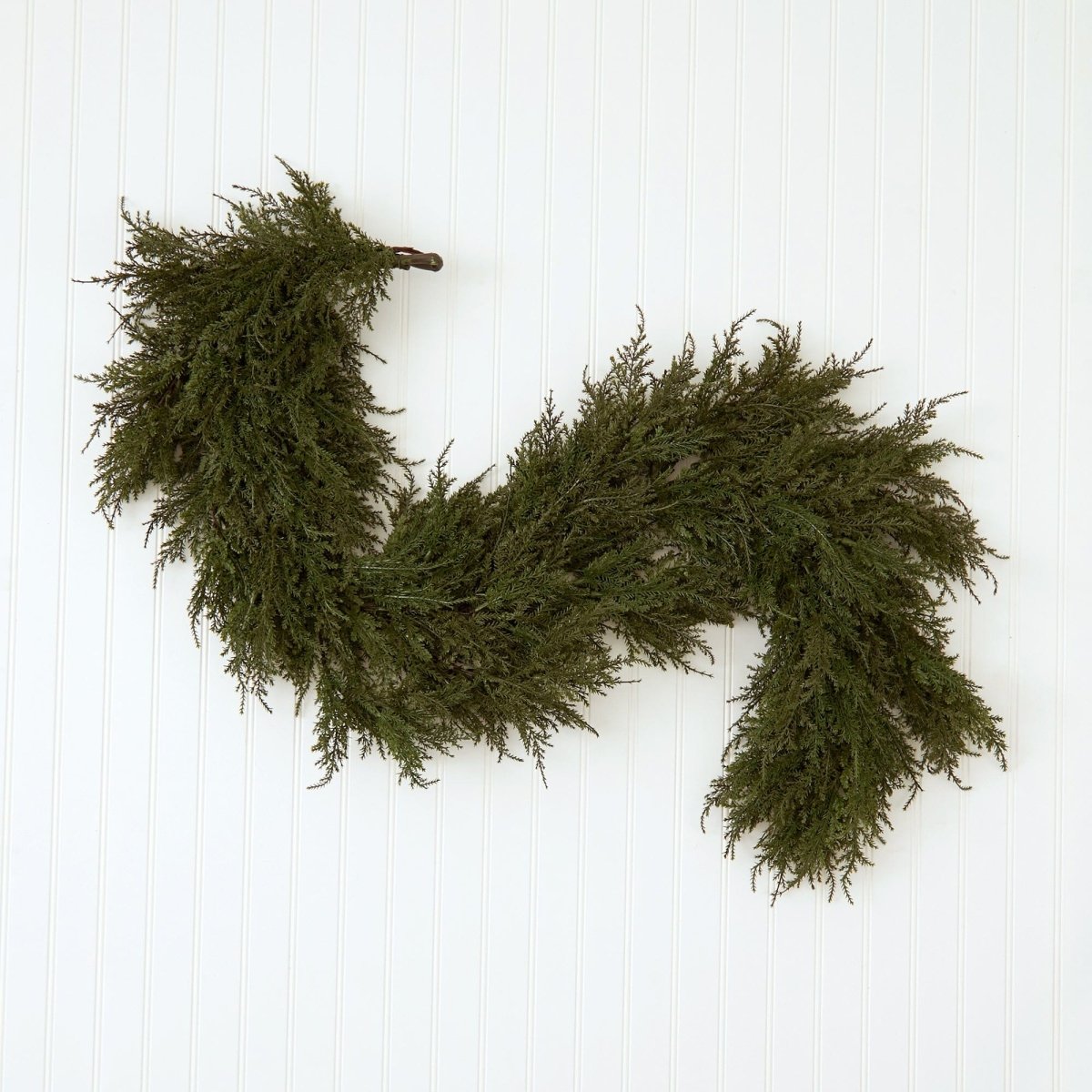 Nearly Natural 60" Artificial Cedar Garland - Lifelike Green Faux Evergreen