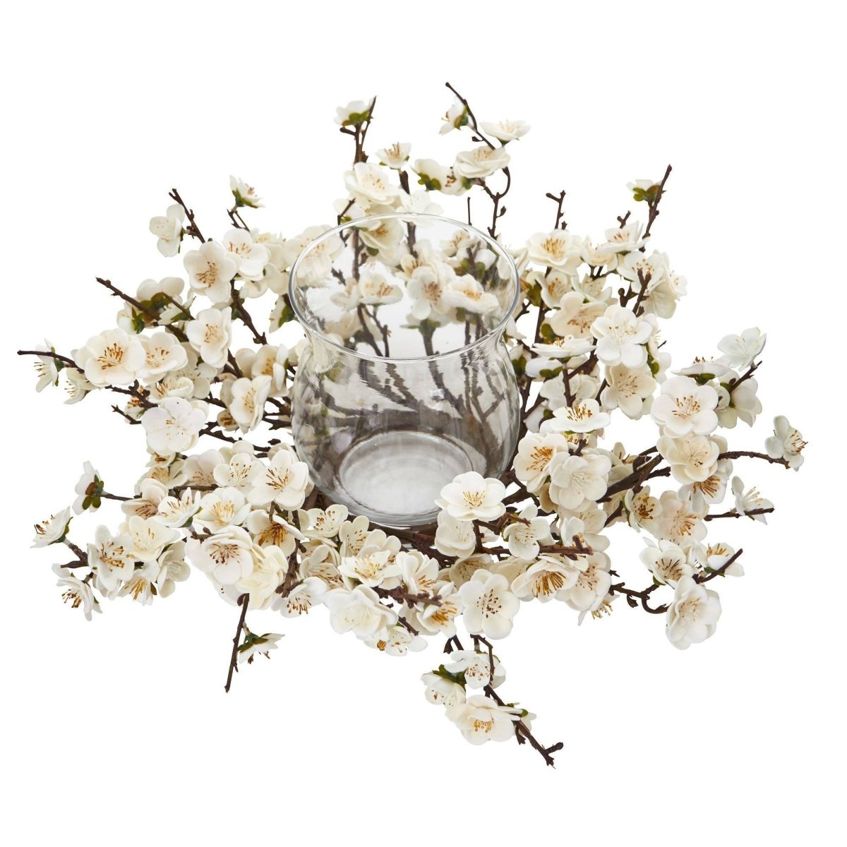 Nearly Natural 6.5" Plum Blossom Candelabrum"